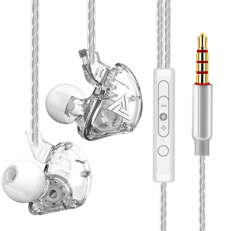  QKZ AK6 – HiFi In-Ear Headphones with Stereo Sound, Deep Bass, and Microphone | 3.5mm Jack