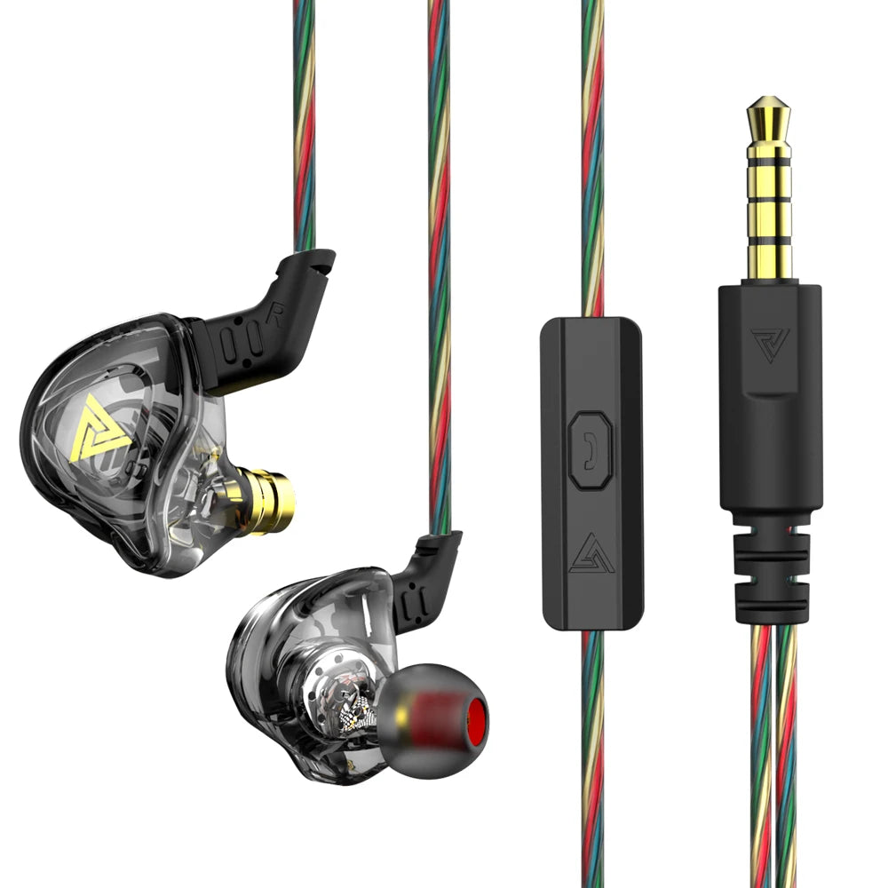  QKZ AK6 – HiFi In-Ear Headphones with Stereo Sound, Deep Bass, and Microphone | 3.5mm Jack