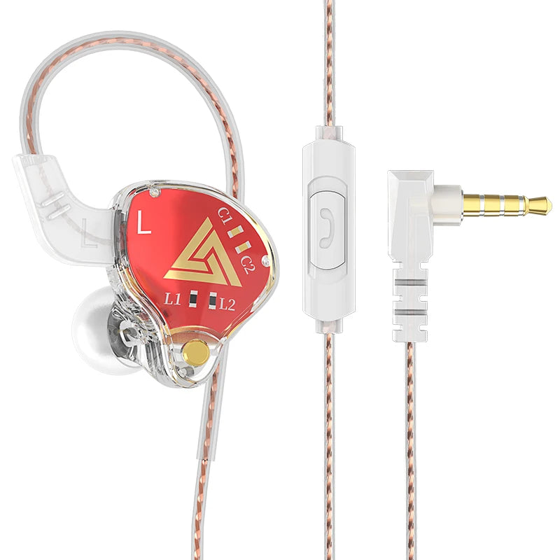  QKZ AK6 – HiFi In-Ear Headphones with Stereo Sound, Deep Bass, and Microphone | 3.5mm Jack