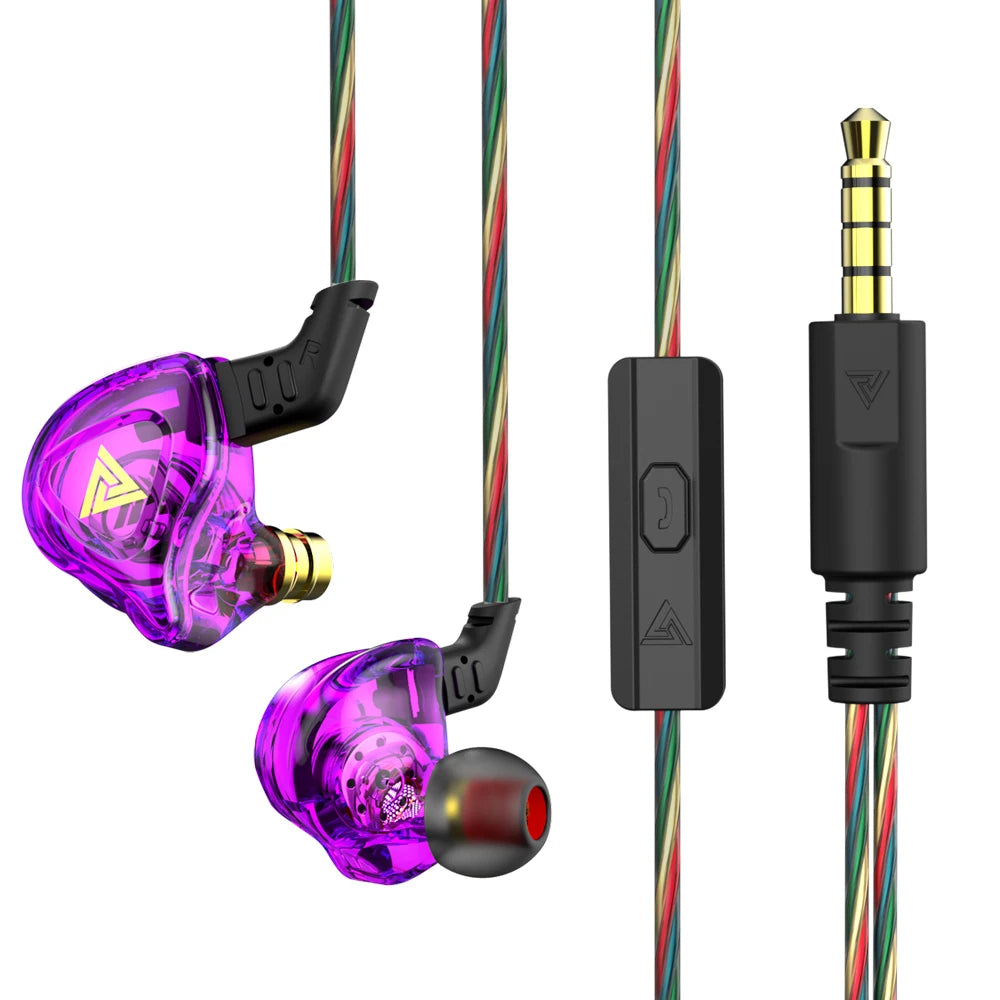  QKZ AK6 – HiFi In-Ear Headphones with Stereo Sound, Deep Bass, and Microphone | 3.5mm Jack