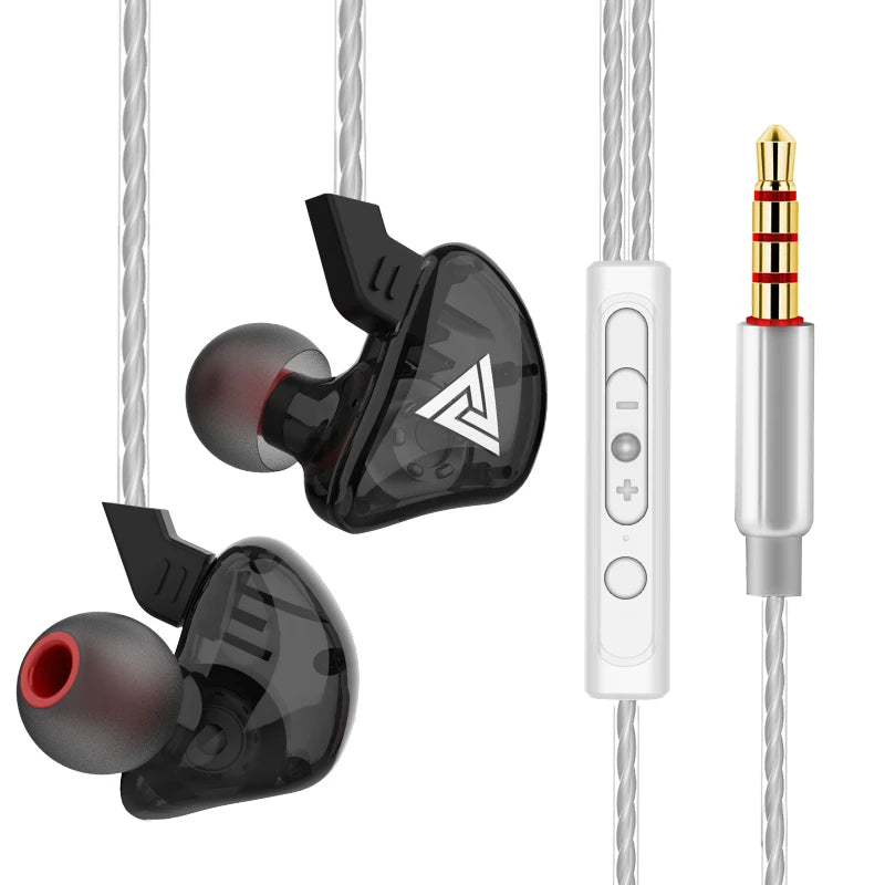  QKZ AK6 – HiFi In-Ear Headphones with Stereo Sound, Deep Bass, and Microphone | 3.5mm Jack