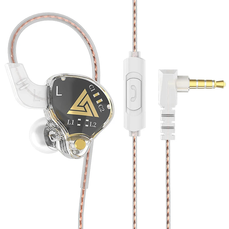  QKZ AK6 – HiFi In-Ear Headphones with Stereo Sound, Deep Bass, and Microphone | 3.5mm Jack