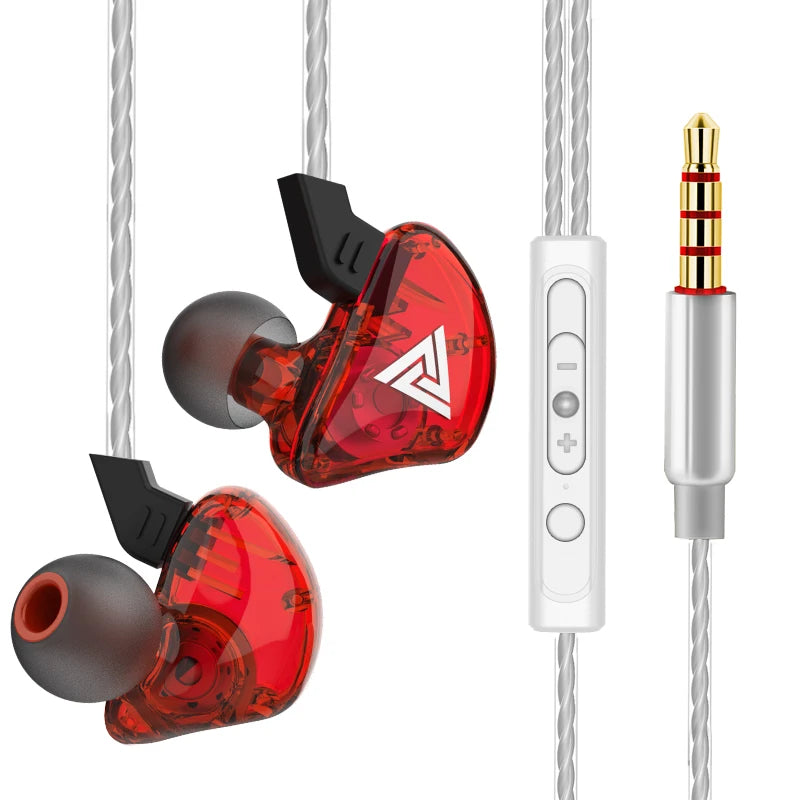  QKZ AK6 – HiFi In-Ear Headphones with Stereo Sound, Deep Bass, and Microphone | 3.5mm Jack