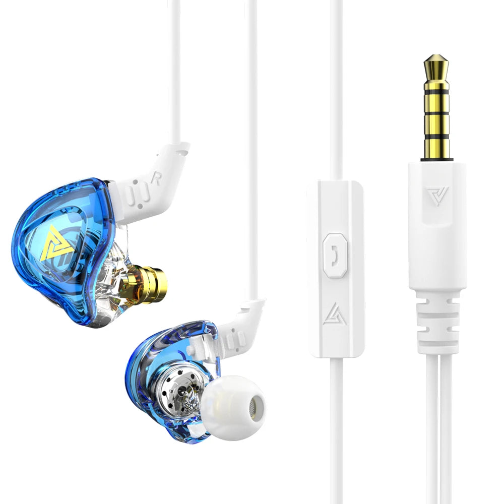  QKZ AK6 – HiFi In-Ear Headphones with Stereo Sound, Deep Bass, and Microphone | 3.5mm Jack
