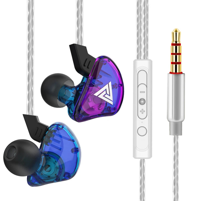  QKZ AK6 – HiFi In-Ear Headphones with Stereo Sound, Deep Bass, and Microphone | 3.5mm Jack