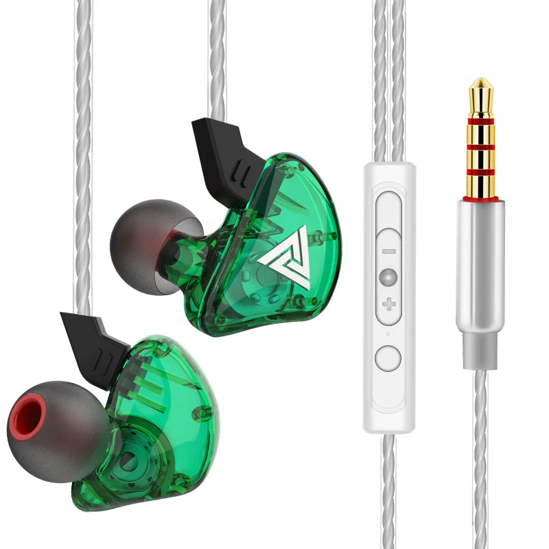  QKZ AK6 – HiFi In-Ear Headphones with Stereo Sound, Deep Bass, and Microphone | 3.5mm Jack