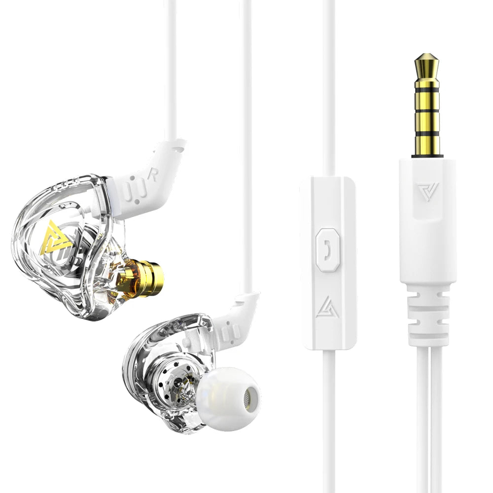  QKZ AK6 – HiFi In-Ear Headphones with Stereo Sound, Deep Bass, and Microphone | 3.5mm Jack