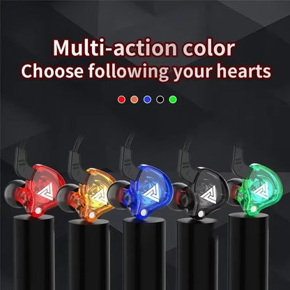  QKZ AK6 – HiFi In-Ear Headphones with Stereo Sound, Deep Bass, and Microphone | 3.5mm Jack
